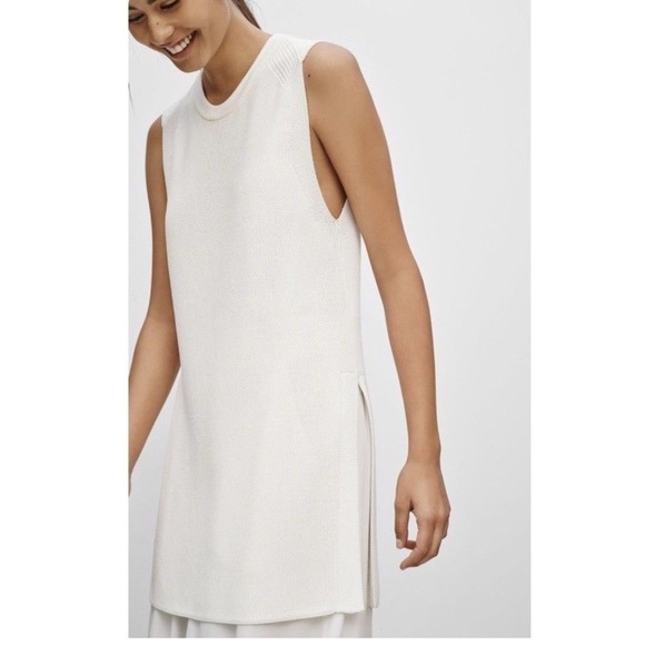 Aritzia Wilfred White Palmier Sweater - Picture 3 of 6